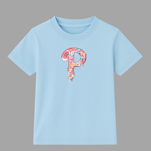 Youth Baseball Ice Cream Drip T-Shirt