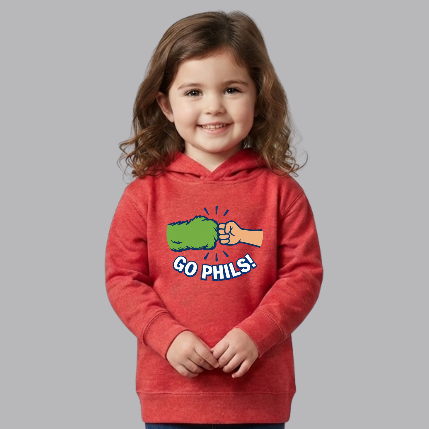 Go Phils! Fist Bump Toddler Fleece Hoodie