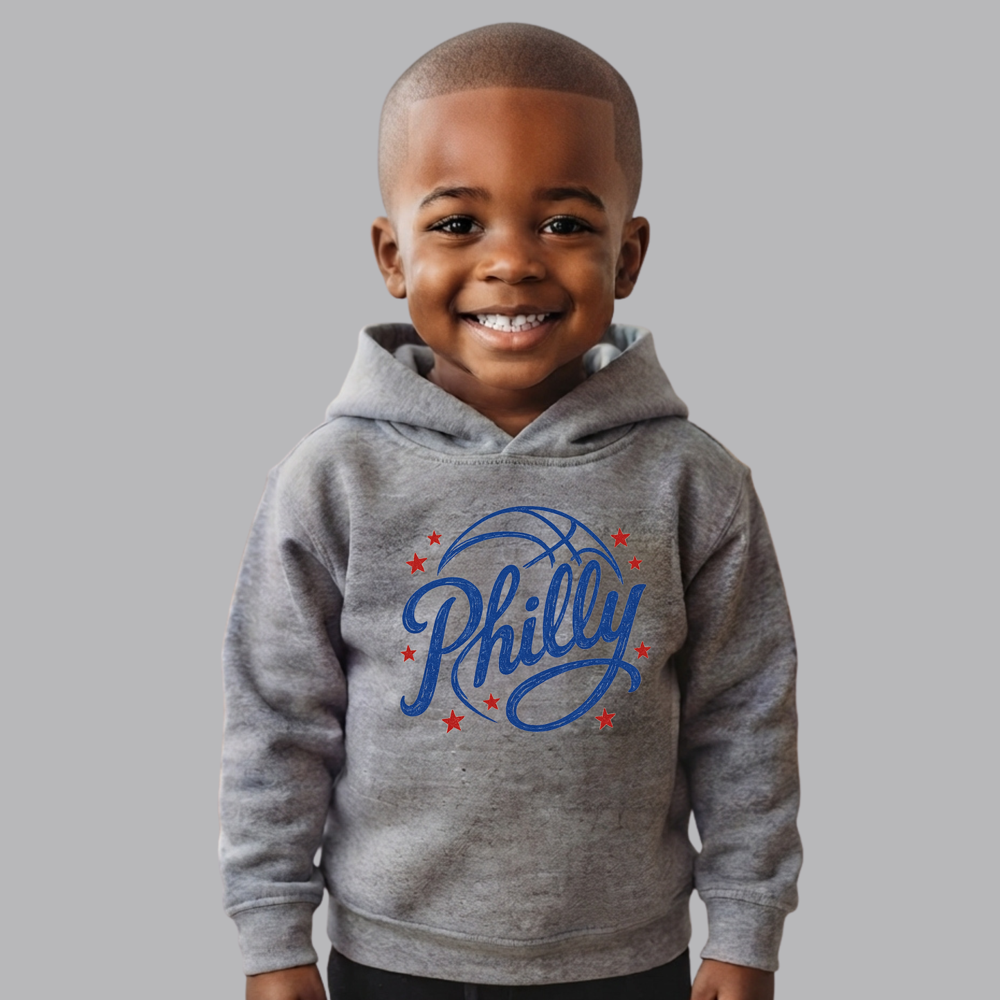 Vintage Basketball Philly Toddler Fleece Hoodie