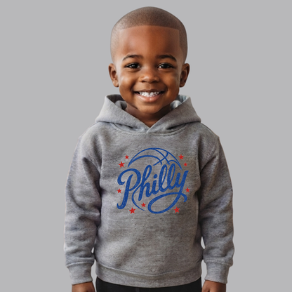 Vintage Basketball Philly Toddler Fleece Hoodie