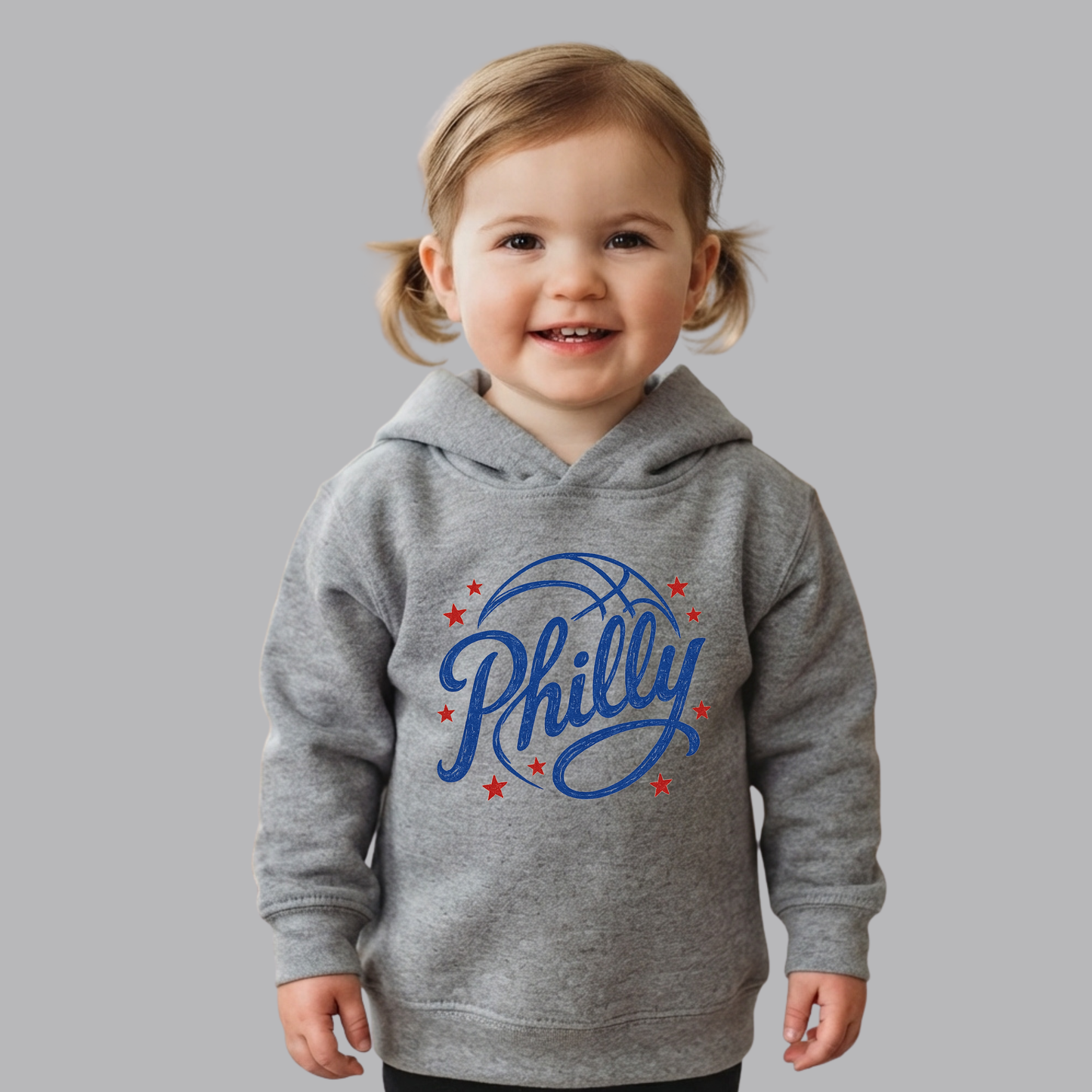 Vintage Basketball Philly Toddler Fleece Hoodie