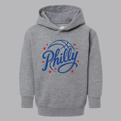 Vintage Basketball Philly Toddler Fleece Hoodie