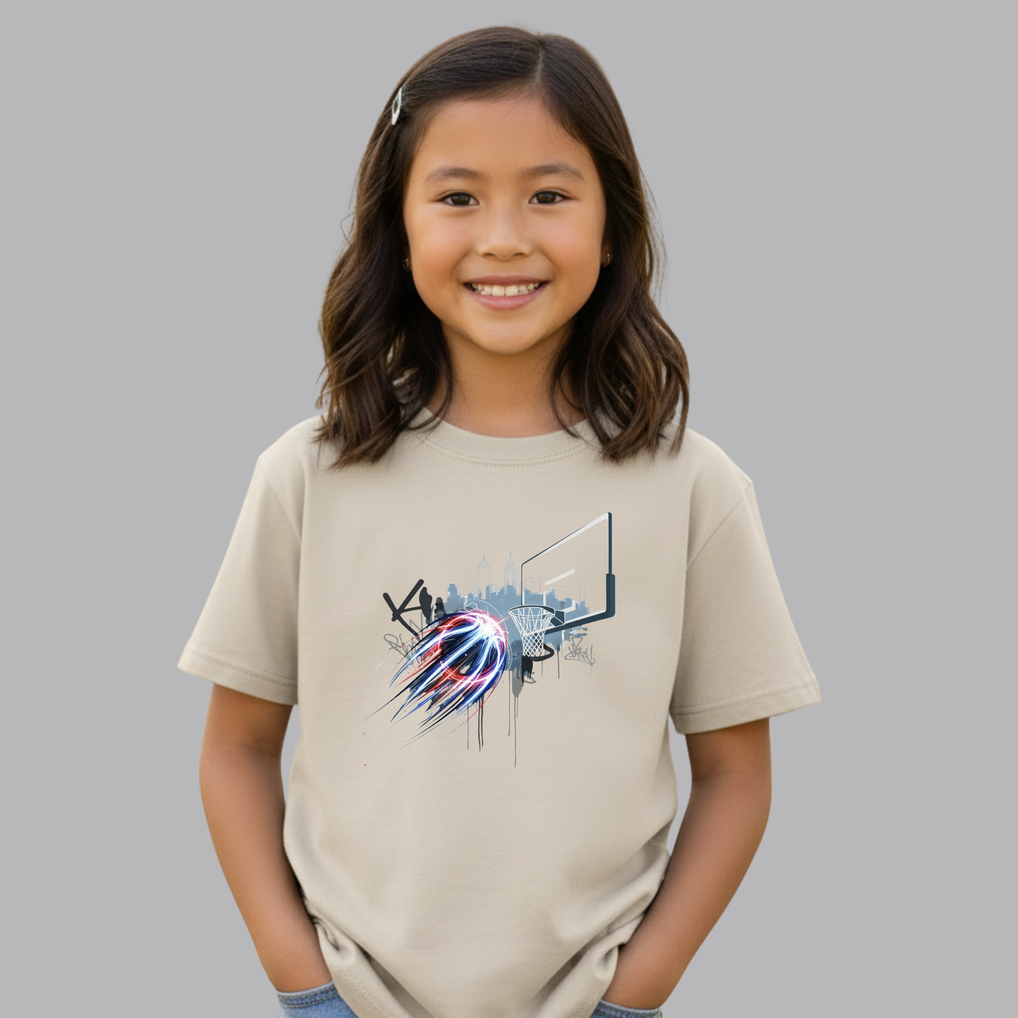 Youth Philly Skyline Basketball Graphic Tee