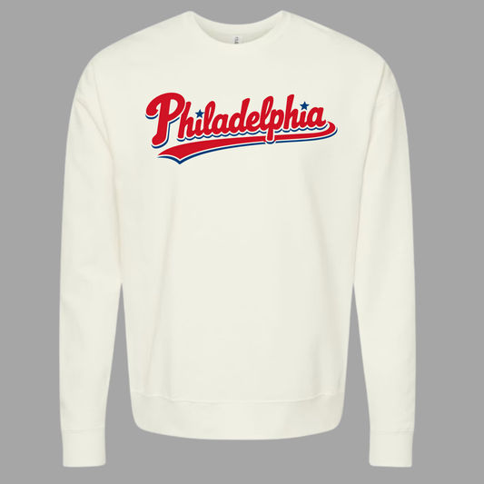 Philadelphia Ballpark Script Crewneck