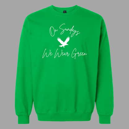 On Sundays We Wear Green Women's Crewneck