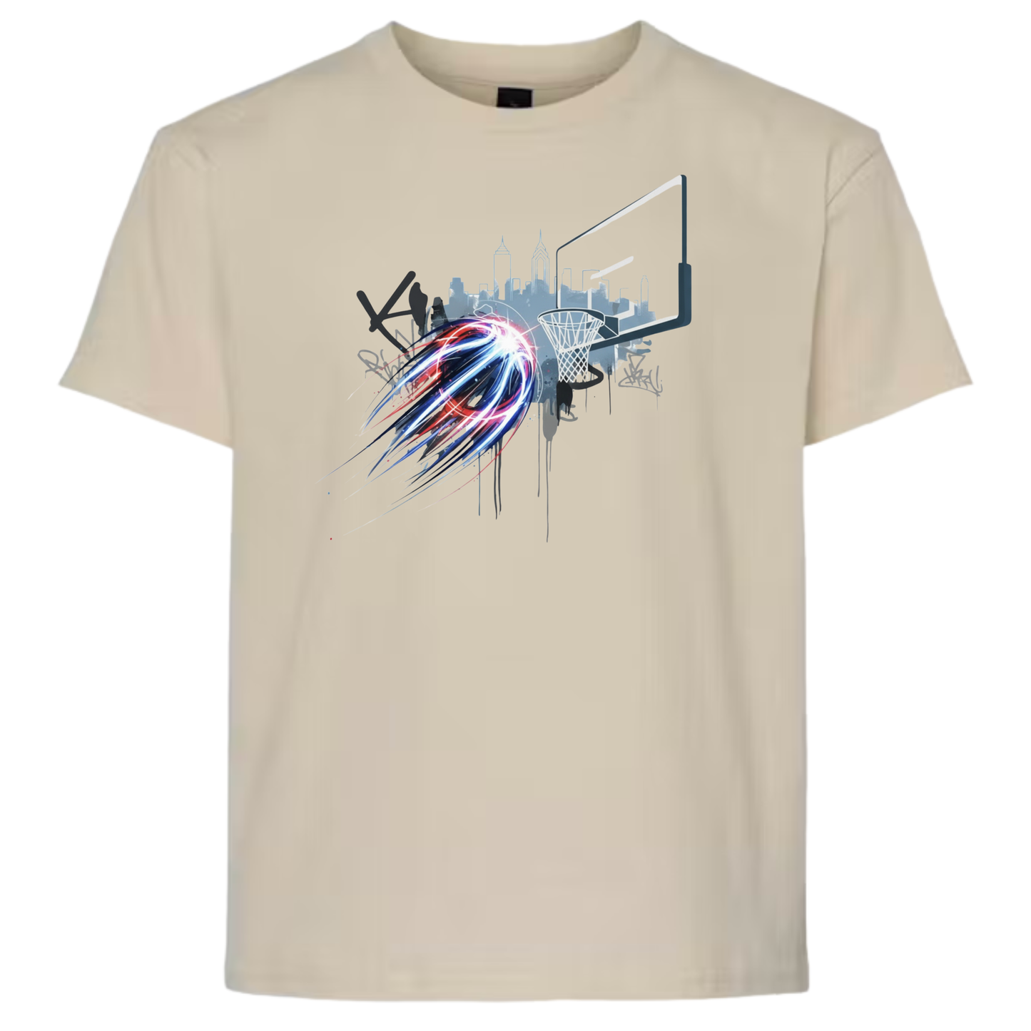 Youth Philly Skyline Basketball Graphic Tee