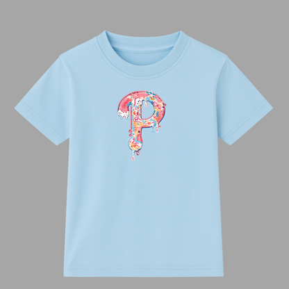 Youth Baseball Ice Cream Drip T-Shirt