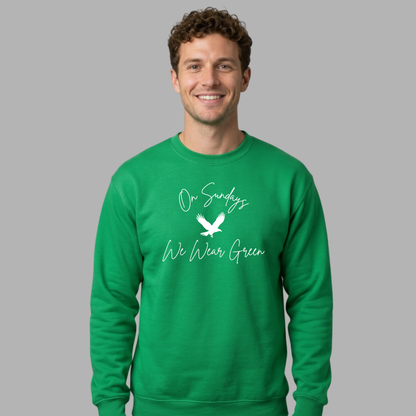 On Sundays We Wear Green Women's Crewneck