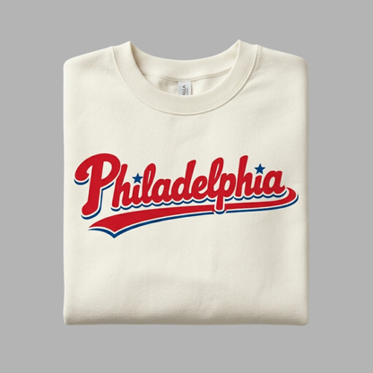 Philadelphia Ballpark Script Crewneck