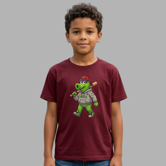 Youth Philly Mascot Hoodie & Bat Tee