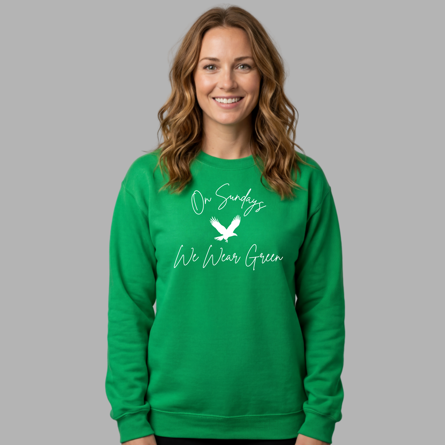 On Sundays We Wear Green Women's Crewneck