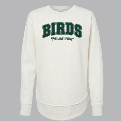 Women’s Premium BIRDS Curved Hem Crew