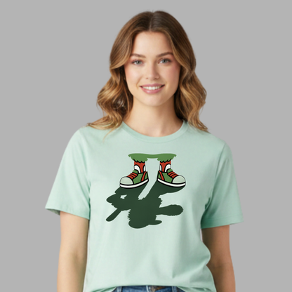Green Character Shadow Illusion Tee
