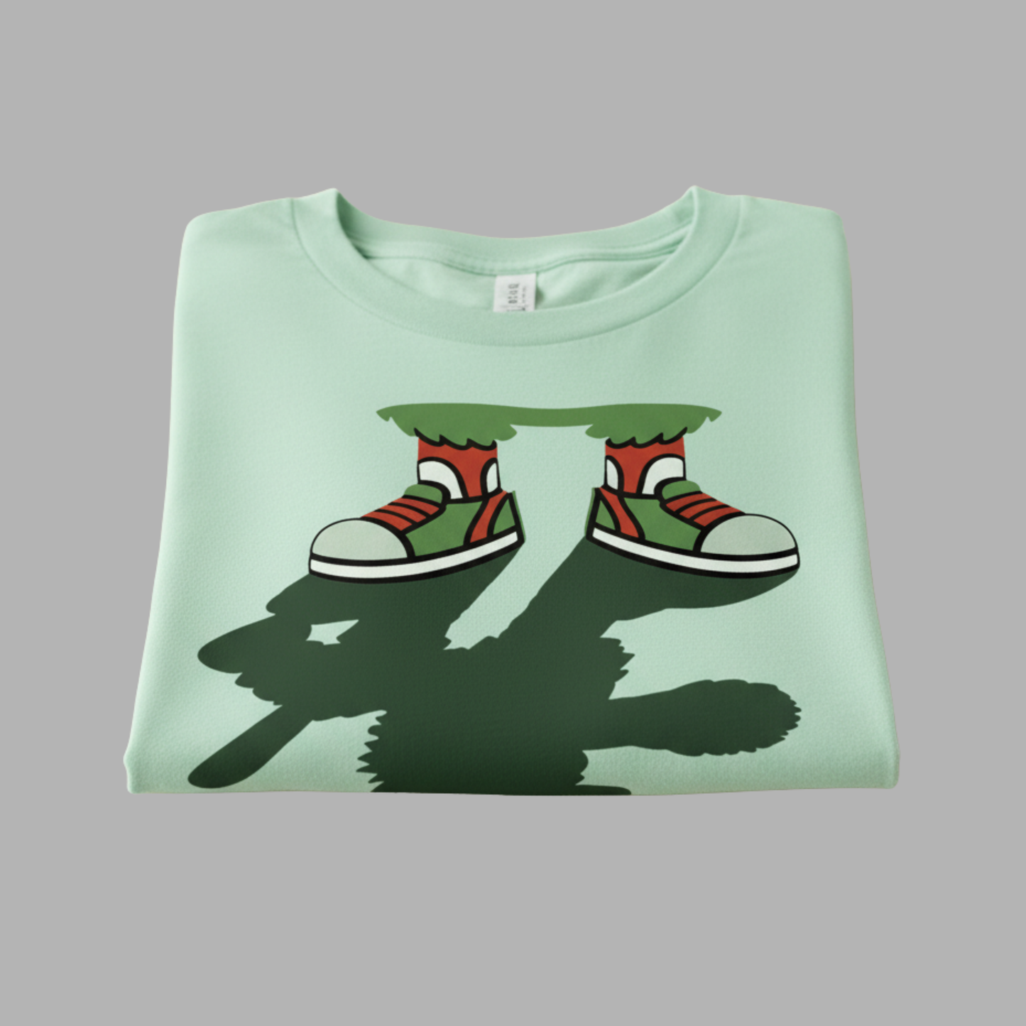 Green Character Shadow Illusion Tee