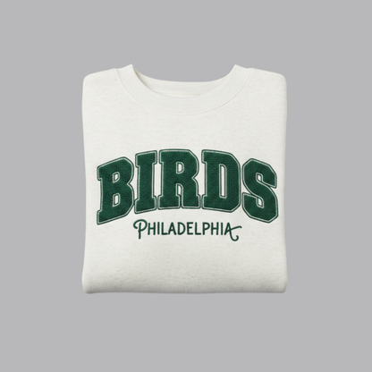 Women’s Premium BIRDS Curved Hem Crew