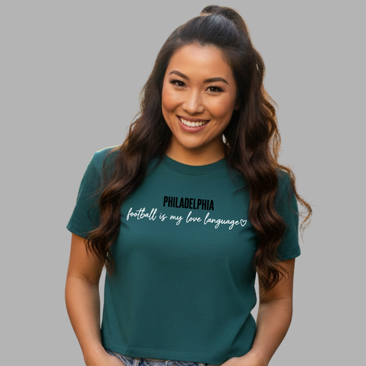 Football is My Love Language Women’s Boxy Tee
