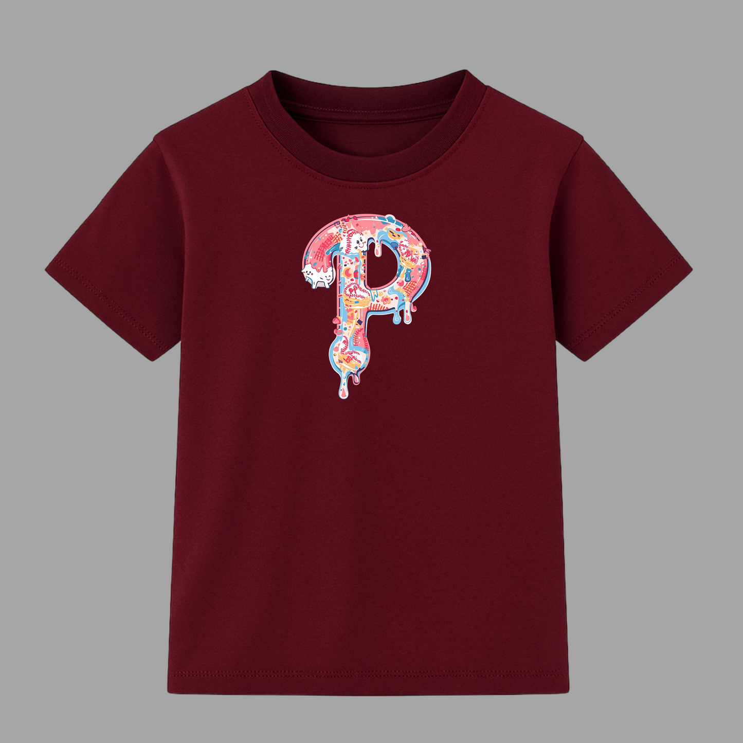 Youth Baseball Ice Cream Drip T-Shirt