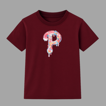 Youth Baseball Ice Cream Drip T-Shirt